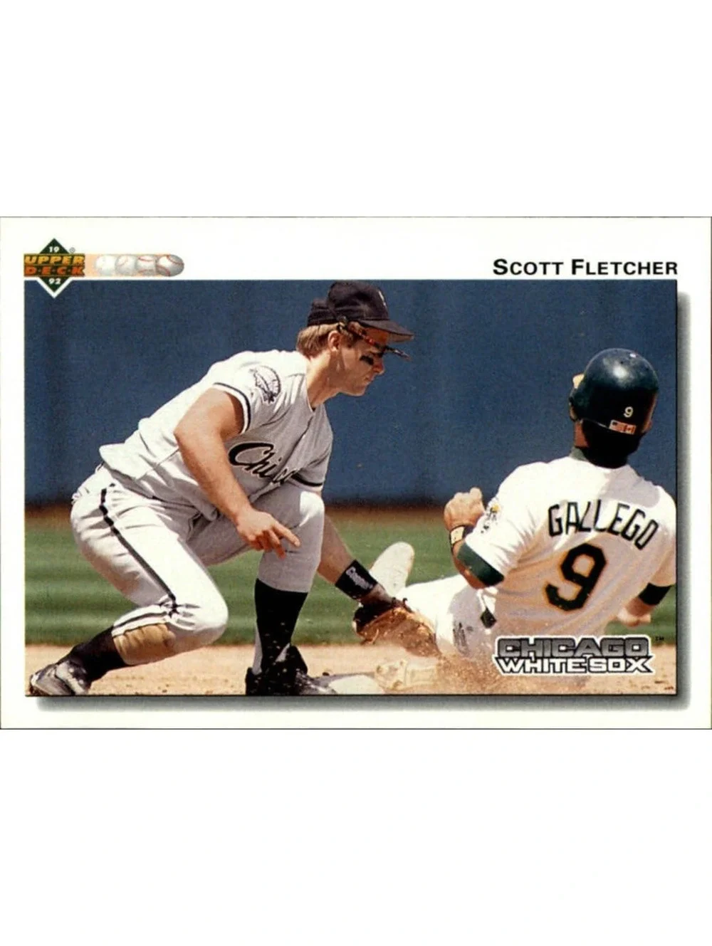 Scott Fletcher 1992 Upper Deck MLB #186 Baseball Card Chicago White Sox